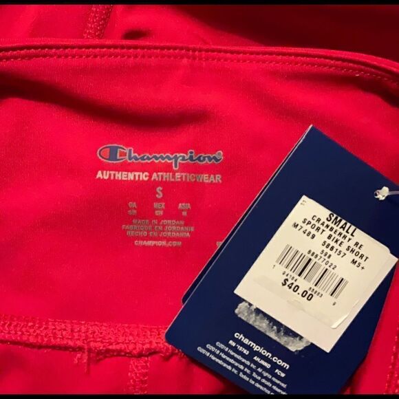 CHAMPION Women’s Small Red Sports Bike Shorts - Picture 3 of 3